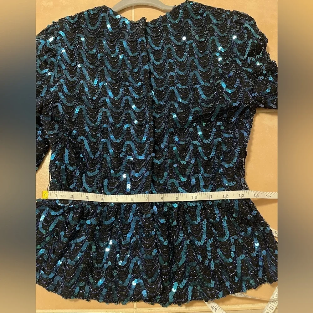 Vintage Sequin Jacket / Top – Paillette Party
